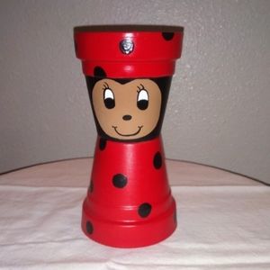 Ladybug flower pot